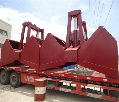 China Clamshell Type Electro Hydraulic Grabs for Ship Crane Dry Bulk Cargo Loading 28T 6 - 15CBM for sale