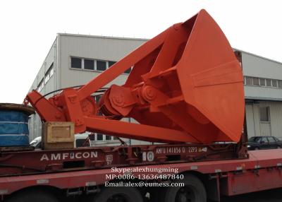 China Professional Mechanical Grabs for Discharge Bulk Crane , Four Rope Clamshell Grab for Nickel Ore for sale