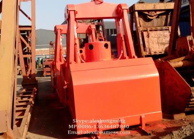 China Professional 15T 4CBM Motor Electro Hydraulic Clamshell Grab  For Coal Loading for sale