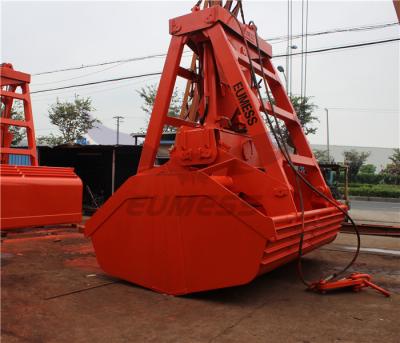 China 6 - 12CBM 24 Ton  Remote Control Grab for Ship Deck Crane Bulk Materials Loading for sale