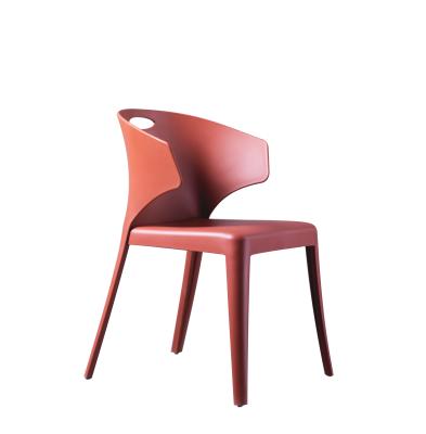 China Professional Manufacturer& Free Sample Modern Design Full Furniture PP Plastic Cafe Chair With Arm Rest for sale