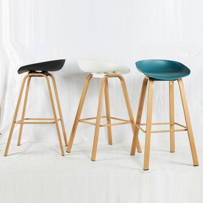 China Good Price Modern Custom Modern Moden Wooden Stool High Bar Stool Luxury Minimalist Chair For Bar Counter Cafe Kitchen for sale