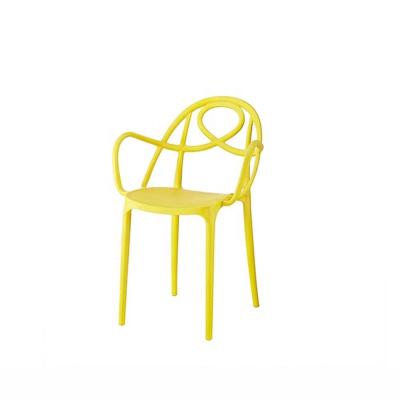 China Beautiful Music Life Symbol Chair Party Plastic Leisure Chair Leisure Chair With Arm Modern Plastic Living Room PP Chair for sale