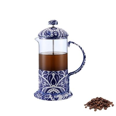 China Factory Direct Selling 800ml High Borosilicate Glass Cup Sustainable Coffee French Press Press for sale