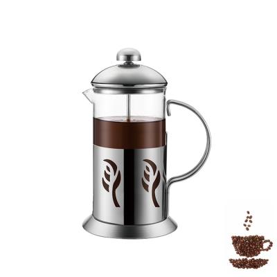 China High Borosilicate Glass 1000ml Viable Silver Prensa Francesa Coffee French Press Manual for sale