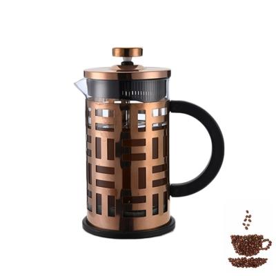 China 1000ml Travel Viable Silver Durable French Press Stainless Steel Rose Gold New 2020 for sale