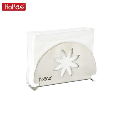 China Sustainable Simple Stainless Steel Napkin Holder Paper Napkin Holder Meal Paper Holder for sale