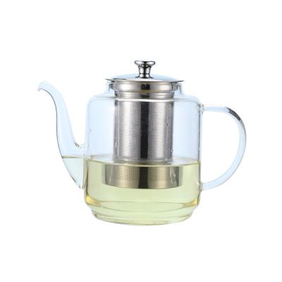 China Various viable promotional goods using thicken glass teapot customized for sale