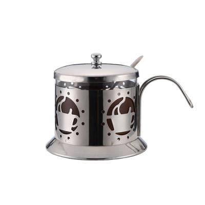 China Sustainable Wholesale 0.2L Coffee Glass Factory Eco - Friendly Stainless Steel Sugar Bowl for sale