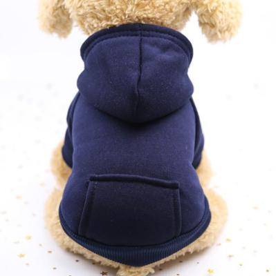 China Viable New Arrival Fashionable Cotton, Solid Color Teddy Sports Hoodie Dogs Jacket Coat Clothing Pet Fabric for sale