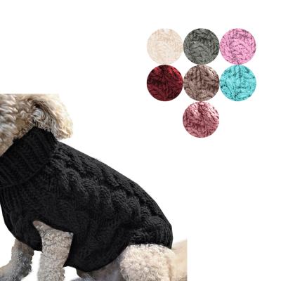 China Sustainable Winter Knitted Polyester Warm, Small Large Jumper Sweater Dogs Pet Clothing // for sale