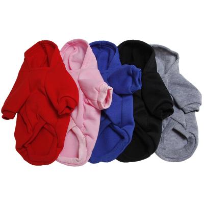 China Sustainable Pet Hoody Puppy Clothes , Contracted Solid Polyester S-XXL 5 Colors Popular Styles Running Pet Clothes for sale