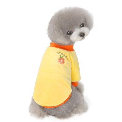 China Autumn Winter Warm Pet Dog Viable Clothing Vacation Small Print Cute Furry Pet Fabric for sale