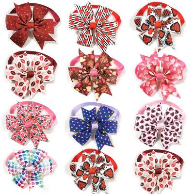 China Sustainable Professional Manufacturer Supplier Pet Dog Bow Collar Tie With Bow Tie For Dogs for sale