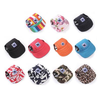 China Pet Viable Accessories Cute Adjustable Outdoor Dog Hat , Pet Baseball Hat for sale