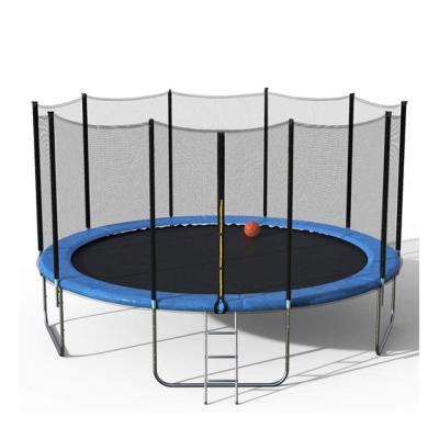 China Galvanized Steel+spring+pp outdoor manufacturer kids trampoline 10ft round trampoline with safety net for sale