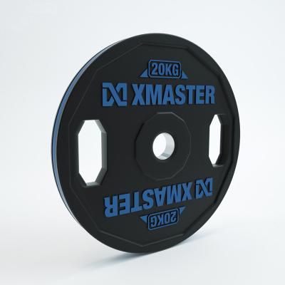 China Xmaster Universal Rubber Hand Grip Plates 20kg Weight Plates Set For Strength Training for sale