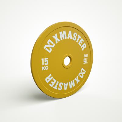 China Universal Xmaster 15kg Powerlifting Colored Calibrated Plate for sale