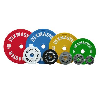 China Xmaster Universal Color Steel Calibrated Powerlifting Plate Weight Plate Set for sale