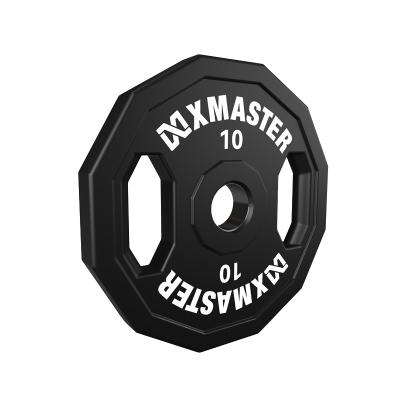 China Eco-friendly Xmaster 12-Sided Urethane Weight Grip Plates Free Weight For Exercise for sale