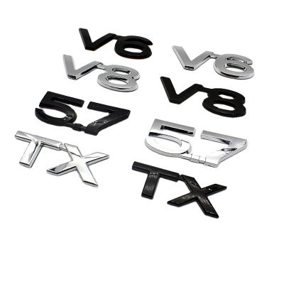 China Business / Luxury Custom VXR V8 V6 3d ABS Plastic Car Logo Sticker For Toyota Land Cruiser FJ-200 for sale