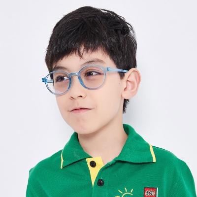 China Silicone Tr90 Bluelight Block High Quality Blue Light Curvy Optical Kids Blue Light Sight Blocking Glasses For Kids Customized for sale