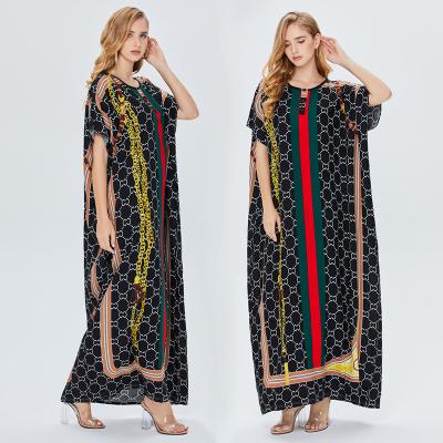 China Lady Robe Long Maxi Dress Muslim Pakistan Fashion Anti-wrinkle Kaftan Dresses ID Luxury Fashion For Women Dressing Wear for sale