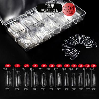 China Design Wholesale Cheap Price Transparent Color French Gelx Nail Tips High Quality Cold Tips Nails for sale