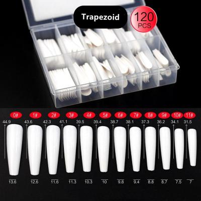 China New Product French Spot French Short Clear XL Xxl Xxxl 3Xl 4Xl Short Straight Nail Long Tips Tapered Square Nail Tips No No C Curve for sale