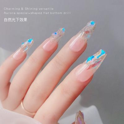 China Nail Art 3D Rhinestones 3D B3 Customized Box High Quality Nail Art Decoration Crystal Glitters Stone Shaped Glass Rhinestones Nail Acceddories 100pcs for sale