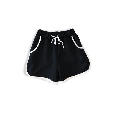 China Viable pure color lace up black gray women's shorts factory price direct sales for sale