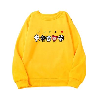 China David Cloth Cartoon Round Neck Pullover Sleeve Round Neck Sweater Couples Pattern Women's Loose Sweater Long for sale