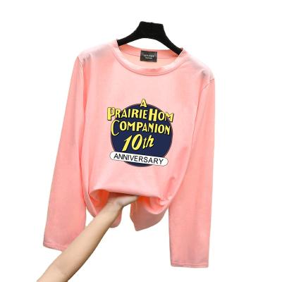 China Long Sleeve T Shirt Men And Women Soft Clothes Loose Leisure Shirts Wholesale for sale