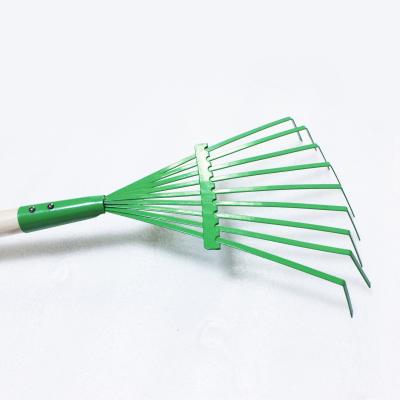 China Garden Rake Long Handle Garden Leaf Pack Gardening Tool Kit for sale