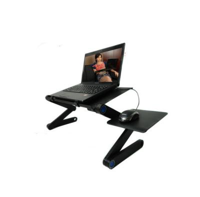 China Aluminum Alloy Fanless Folding Laptop Desk Laptop Stand Bed Computer Aid for sale