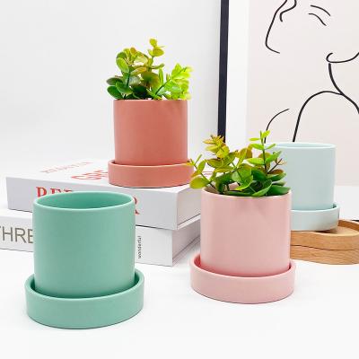 China Contemporary In Stock Nice Quality Custom Wholesale Desktop Planters Hot Ceramic Flower Pots for sale