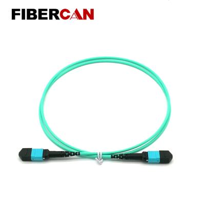 China FTTA FIBERCAN 3.0mm 12 Core OM3 MPO Trunk Cable Patch Cord for sale