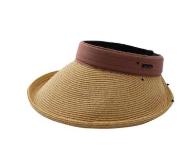 China Wholesale Female Straw Hats Straw Hat Outdoor Sunscreen Breathable Sun Big Brim Summer Four Seasons Solid Color Shade Top Hat Straw Hats for sale