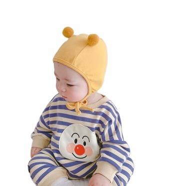 China Baby Casual Hat Thin Cotton 0-6 Months Hearing Protection Cute Cute Hat Warm Baby Sunscreen for sale