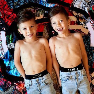 China OEM Thermal Logo New Style Fashion Kids Custom Made Custom Boys Print Boxers Briefs Underwear For Boys Sports Boxer Shorts for sale