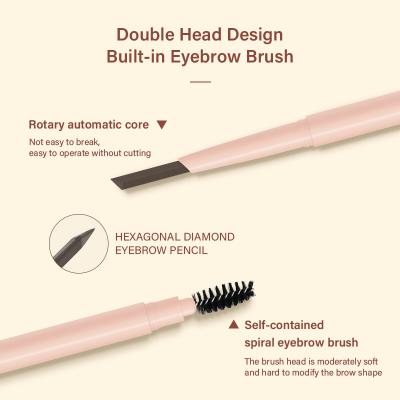 China 2022 Hot Sale Wholesale Makeup Waterproof Customized Eyebrow Pencil Costom Logo Private Label Makeup Long Lasting OEM for sale