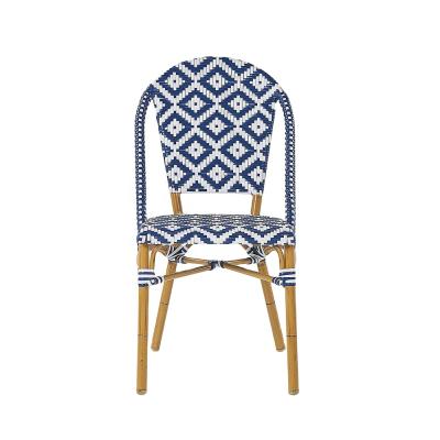 China Weather Furniture Wholesale Outdoor Bistros Cafe Chair Furniture Indoor And Outdoor Cheap Aluminum Bamboo Garden for sale