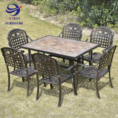 China Outdoor Living Weather Furniture Accents Outdoor Furniture With Material Cast Aluminum Garden Treasures Outside Furniture for sale