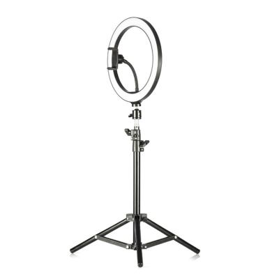 China 2021 plastic brand led selfie ring light with tripod stand parts, desktop makeup led portrait ringlamp for live stream/makeup/youtube video for sale