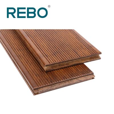 China Modern High Quality Outdoor Bamboo Heat Treatment Bamboo Decking Flooring Panels for sale