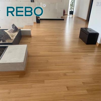 China Modern Eco Forest Formaldehyde Free Easy Lock Bamboo Interior Flooring for sale