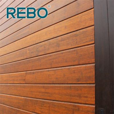 China Modern Weather Resistance Carbonized Wall Cladding Panel Bamboo Siding Panel for sale