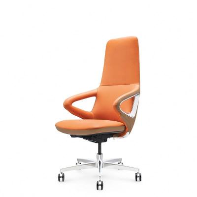 China Executive Office Luxury Adjustable Chair CEO Swivel Genuine Leather (Height) for sale