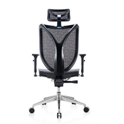 China (Size) China ODM Manufacture Good Quality Gray Manager Breathable Mesh Swivel Adjustable Office Chair With Wheels for sale