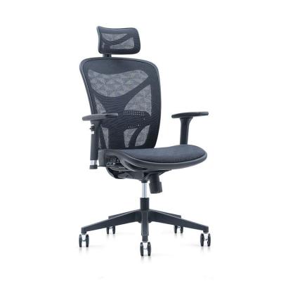 China Low Price (Height) Adjustable Quality Guaranteed Mid Back Black Ergo Mesh Executive Chair With Adjustable Headrest for sale